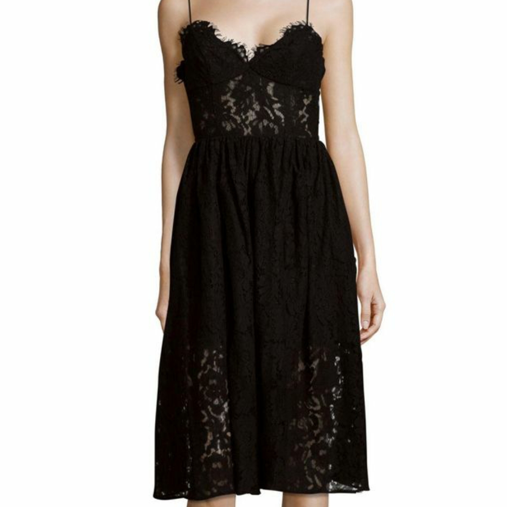 Fame And Partners Dark Romance Cocktail Dress Nwt
